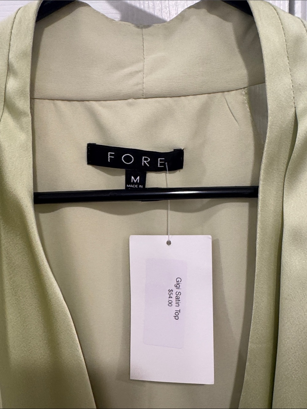 FORE SATIN TOP - Picture 2 of 5